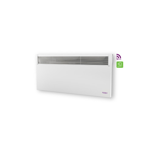 Конвектор TESY HeatЕco Cloud CN 031 250 EI CLOUD W, стенен, с електронно Wi-Fi управление, 2500W 